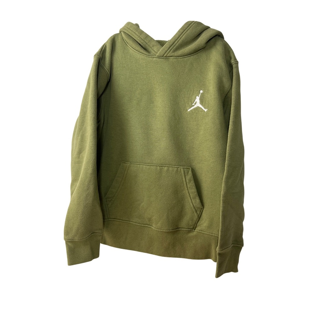 Jordan Sage Green Hooded Sweatshirt Earthy Sporty Kids Small Loungewear Athletic